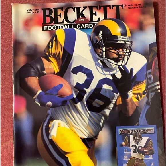 Vintage July 1994 issue 52 Jerome Bettis beckett football magazine - Picture 1 of 1
